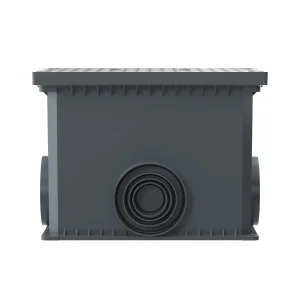 DKC Смотровой переходной колодец с крышкой для двустенных труб, 335х240х255мм
