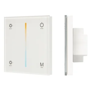 Arlight Панель Sens SMART-P21-MIX White (12-24V, 2.4G) (IP20 Пластик, 5 лет)