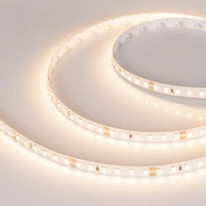 Arlight Светодиодная лента RT-A120-8mm 24V Warm3500 (14.4 W/m, IP20, 2835, 5m) (Открытый)