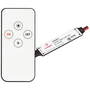 Arlight Диммер SMART-MINI-DIM-SET (12-24V, 1x4A, ПДУ 4кн, IR) (IP20 Пластик, 5 лет)