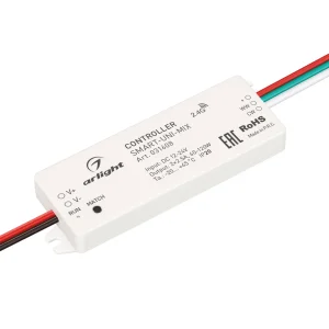 Arlight Контроллер SMART-UNI-MIX (12-24V, 2x2.5A, 2.4G) (IP20 Пластик, 5 лет)