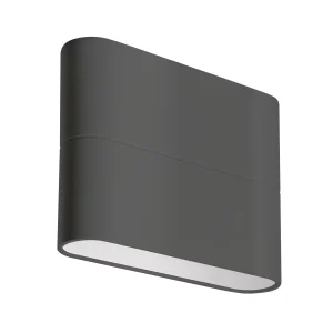 Arlight Светильник SP-WALL-FLAT-S110x90-2x3W Warm3000 (GR, 120 deg, 230V) (IP54 Металл, 3 года)