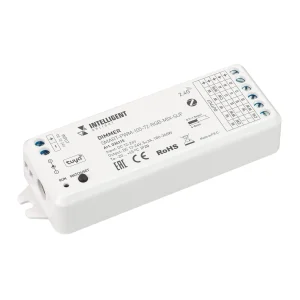 Arlight INTELLIGENT ARLIGHT Диммер SMART-PWM-105-72-RGB-MIX-SUF (12-24V, 5x3A, ZB, 2.4G) (Пластик)