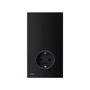 Simon 100 Черный матовый Hub Pro iO с розеткой Schuko 2Р+Е 16А 250В~