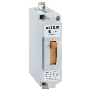 КЭАЗ Выключатель автоматический ВА21-29М-120010-1,6А-1,5Iн-240DC-У3