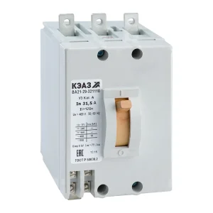 КЭАЗ Выключатель автоматический ВА21-29-341810-31,5А-12Iн-400AC-НР110AC/DC-У3
