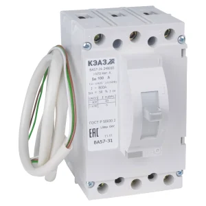 КЭАЗ Выключатель автоматический ВА57-31-821810-50А-220DC-НР230AC/220DC-УХЛ3