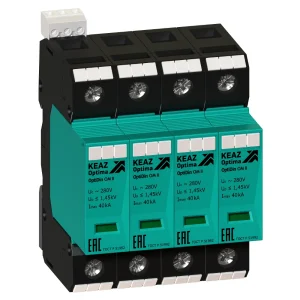 КЭАЗ Ограничитель импульсных перенапряжений (УЗИП) OptiDin OM-II-4-280/40/S
