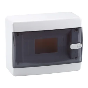 КЭАЗ Корпус пластиковый Навесной OptiBox P-CNK-1-08-IP41 Прозрачная черная дверь