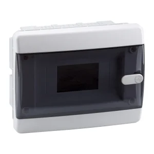 КЭАЗ Корпус пластиковый Встраиваемый OptiBox P-CVK-1-08-IP41 Прозрачная черная дверь
