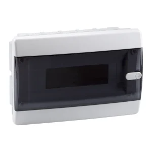 КЭАЗ Корпус пластиковый Встраиваемый OptiBox P-CVK-1-12-IP41 Прозрачная черная дверь