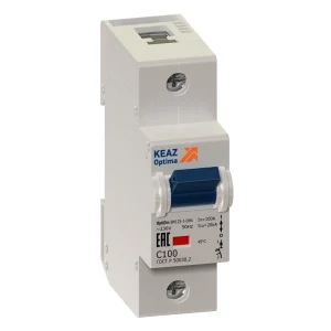 КЭАЗ OptiDin BM125 Автоматический выключатель 1P 125A C 15кА AC (BM125-1C125-8ln-ОМ4-РЕГ)