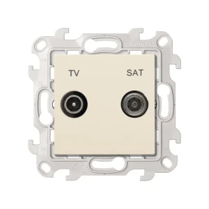 Simon 24 Слоновая кость Розетка TV-SAT оконечная
