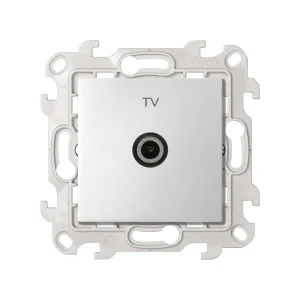 Simon 24 Алюминий Розетка TV одиночная