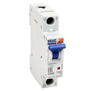 КЭАЗ OptiDin BM63 Автоматический выключатель 1P 2A C 6кА DC (BM63-1C2-DC-УХЛ3)
