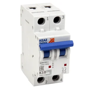 КЭАЗ OptiDin BM63 Автоматический выключатель 2P 6A Z 10кА AC (BM63-2Z6-10-УХЛ3)