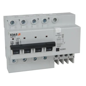 КЭАЗ АВДТ с защитой от сверхтоков АД14-42C32-АC-УХЛ4 (4P, C32, 30mA) 4,5кА