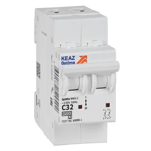 КЭАЗ OptiDin BM63 Автоматический выключатель 2P 32А C 4,5кА AC (BM63-2C32-4,5-УХЛ3)
