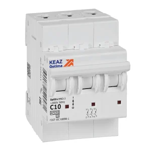КЭАЗ OptiDin BM63 Автоматический выключатель 3P 10А C 4,5кА AC (BM63-3C10-4,5-УХЛ3)