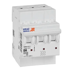 КЭАЗ OptiDin BM63 Автоматический выключатель 3P 6А B 4,5кА AC (BM63-3B6-4,5-УХЛ3)