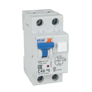 КЭАЗ АВДТ с защитой от сверхтоков OptiDin D63-22C32-A-У3 6кА (2P, C32, 30mA)