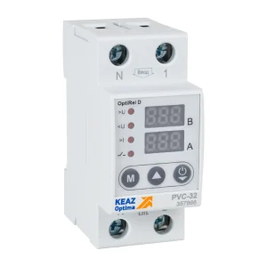 КЭАЗ Реле напряжения OptiRel D PVС-80 с ЖК-дисплеем и контролем тока 80 А