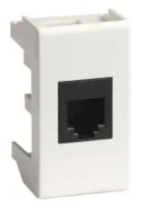 DKC Компьютерная розетка RJ-45 кат.5E (экранированная), "Viva", 1 мод., белая