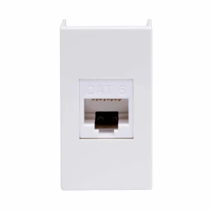 DKC Ком.роз. RJ45 кат.6, 8P8C, Viva, белая, 1мод