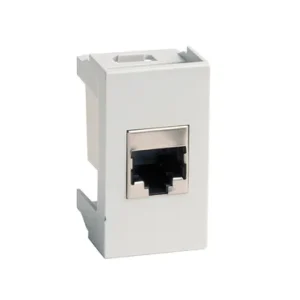 DKC Розетка RJ-45 кат5E,экр,Viva,1 мод.,сер