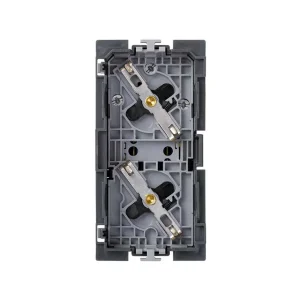 Simon Cima 500 Розетка двойная 2P+E Schuko, 16А, 250В, клеммы: зажим+1Click, 50х100мм , база