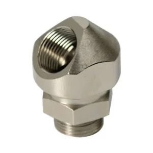 DKC Поворотный адаптер 45° M25x1,5, IP68/IP67, никелированная латунь