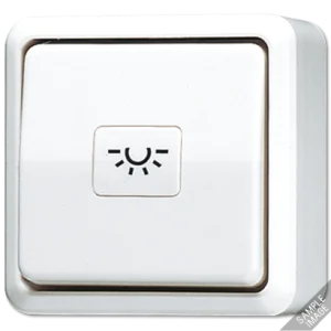 JUNG Кнопка 10A 250V ~ для накладного монтажа, слоновая кость