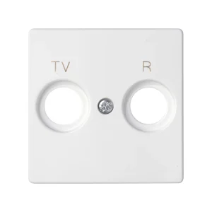 Simon S82 Concept Матовый белый, Накладка для розетки R-TV+SAT с пиктограммой "TV R"