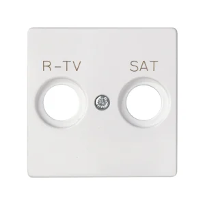 Simon S82 Concept Матовый белый, Накладка для розетки R-TV+SAT с пиктограммой "R-TV SAT"