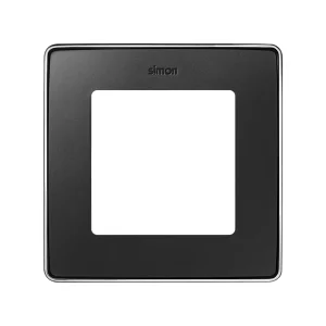 Simon 82 Detail Графит, основание хром Рамка 1-ая