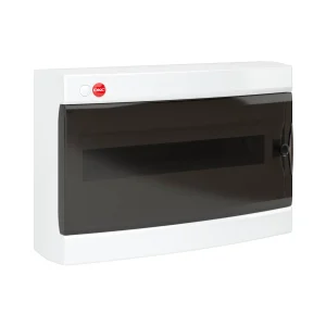 DKC RAM base Щиток настен.с двер.18мод.,IP41,бел.,с клем.блок.1х87518 и замком