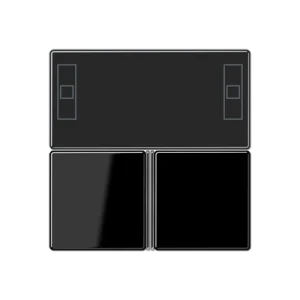 JUNG KNX Черный Набор накладок для комнатного регулятора