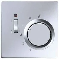 JUNG LS 990 Алюминий Накладка термостата комнатного с выключателем (мех TR231U, TR241U)