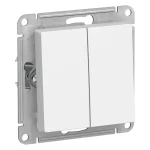 Systeme Electric AtlasDesign Бел Выключатель 2-клавишный сх.5, 10АХ, механизм