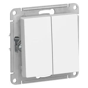 Systeme Electric AtlasDesign Бел Выключатель 2-клавишный сх.5, 10АХ, механизм