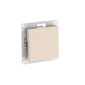 Systeme Electric AtlasDesign Бежевый Выключатель 1-клавишный, сх.1, 10АХ, мех., быстрозажим. клем.