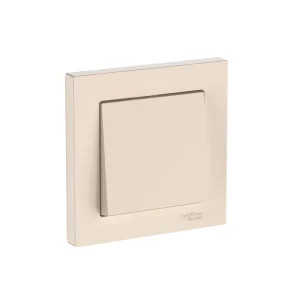 Systeme Electric AtlasDesign Бежевый Выключатель 1-клавишный, сх.1, 10АХ, в сборе, быстрозажим. клем.