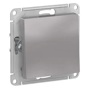 Systeme Electric AtlasDesign Алюминий Выключатель 1-клавишный сх.1, 10АХ, механизм
