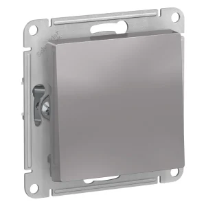 Systeme Electric AtlasDesign Алюминий Кнопка нажимная сх.1, 10АХ, механизм