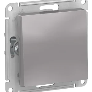 Systeme Electric AtlasDesign Алюминий Выключатель 1-клавишный 2-полюсный, 10А, механизм