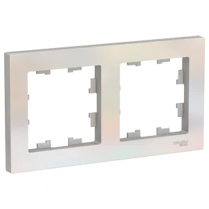 Systeme Electric AtlasDesign Жемчуг Рамка 2-ая, универсальная