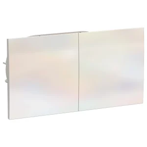 Systeme Electric AtlasDesign Жемчуг Розетка с/з двойная, со шторками, с крышкой, 16А, в сборе