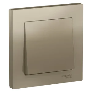 Systeme Electric AtlasDesign Шампань Выключатель 1-клавишный сх.1, 10АХ, в сборе