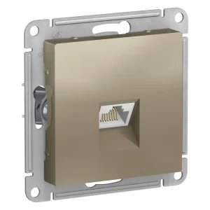 Systeme Electric AtlasDesign Шампань Розетка компьютерная RJ45, механизм