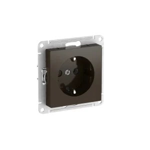 Systeme Electric AtlasDesign Мокко Розетка с заземлением, 16А, мех., быстрозажим. клем.